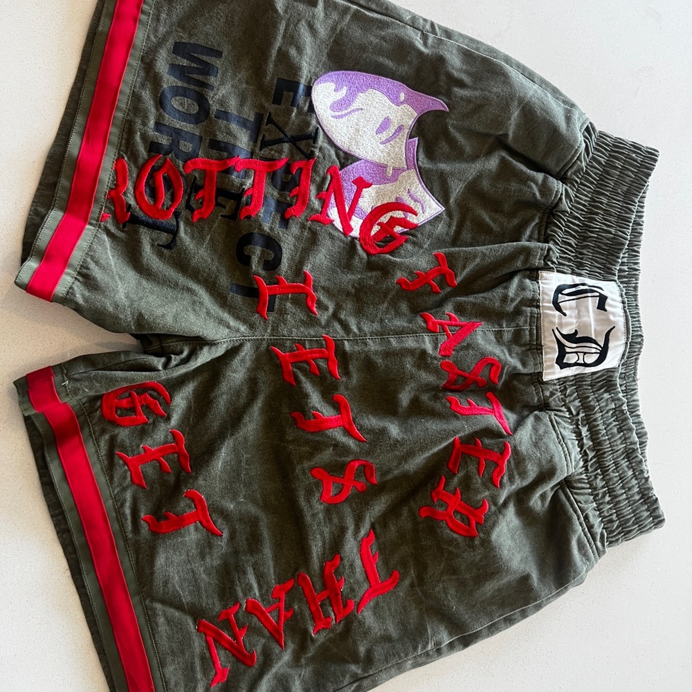 READYMADE BOXING SHORTS - GREEN - Picture 4 of 5